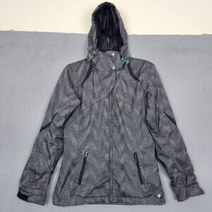 Columbia Omni-Tech Bugaboo Interchange Jacket Womens Small Gray 3-in-1 Ski Snow